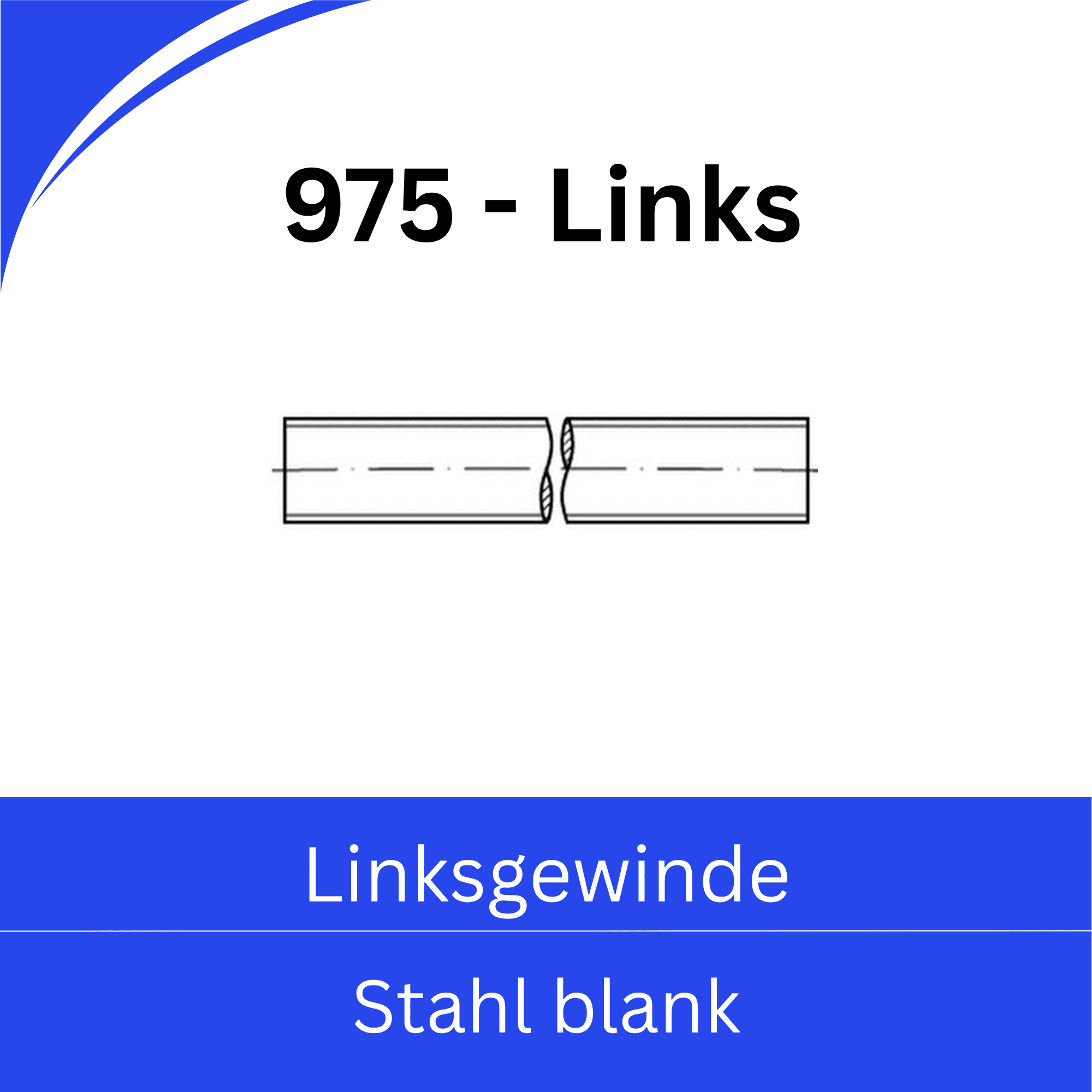 Bild von ➤ Kategorie: DIN 975 Gewindestangen - Linksgewinde - (Stahl blank)